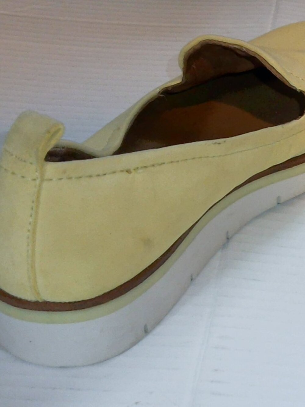 Caslon Hadley-Lea Yellow Suede Slip On Loafers Sneakers Women's Size 8M - Picture 7 of 14
